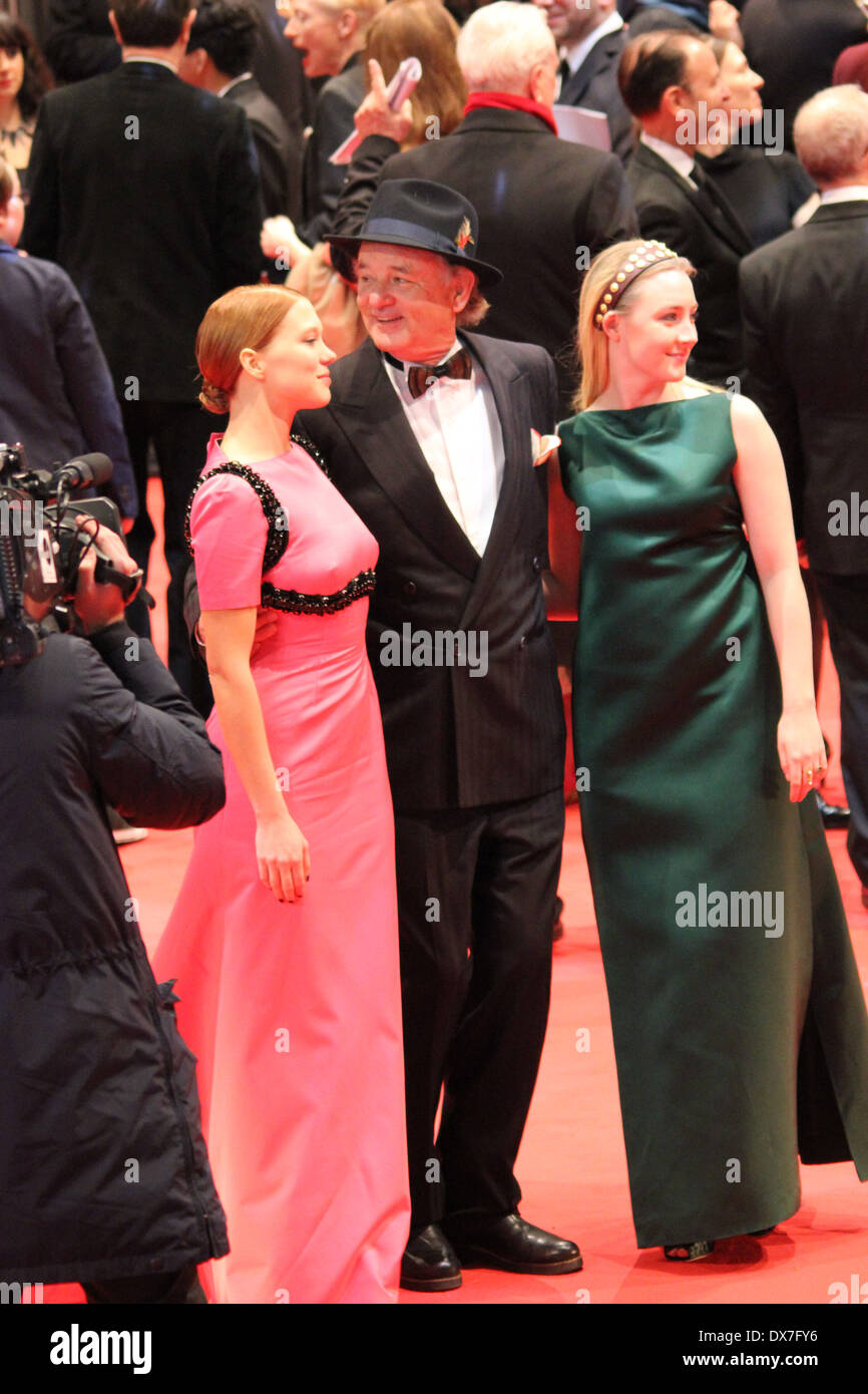 Bill Murray, Saoirse Ronan, Léa Seydoux - premiere of`'The Grand